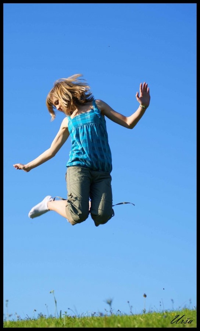 Clear blue sky by