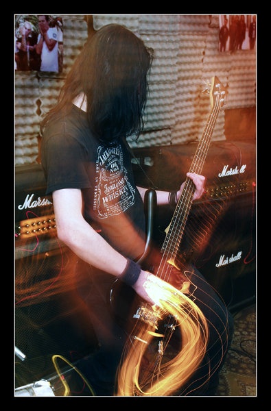 his burning guitar by nejc pajer