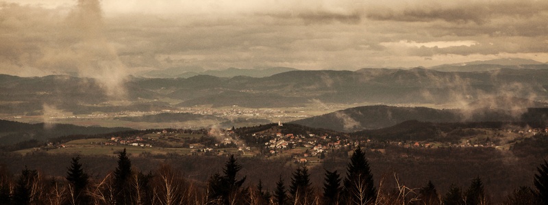 Behind the trees by Matic Pandel
