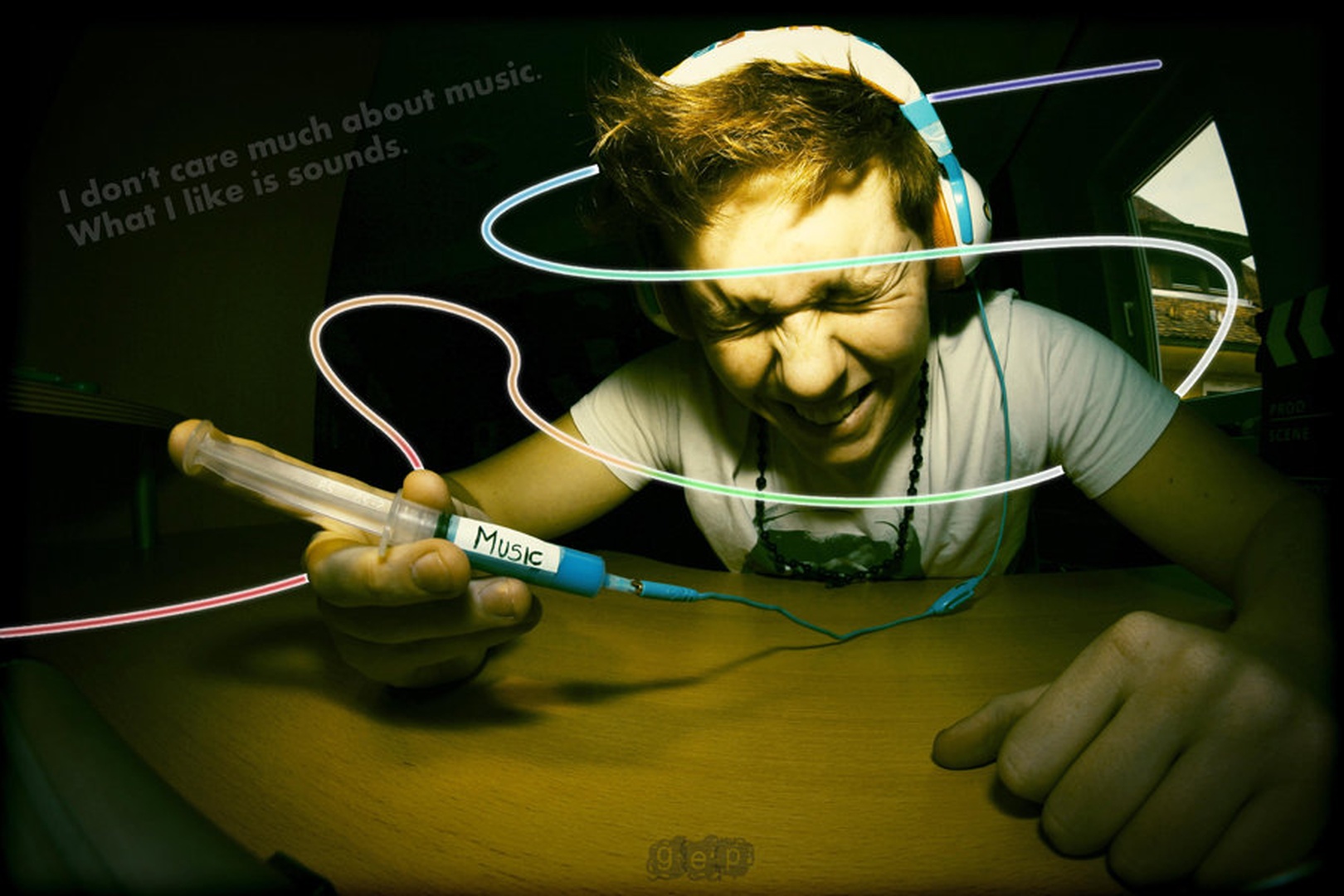 Music is my drug (Self-portrait) by Gašper Markun