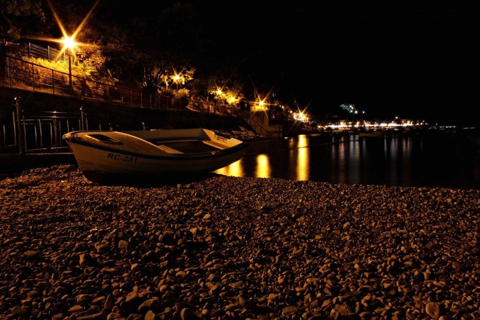 Rabac ponoči by Simon Bregar