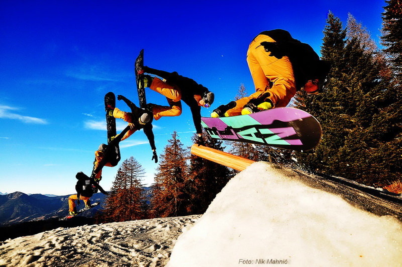 snowboarding by nik mahnič