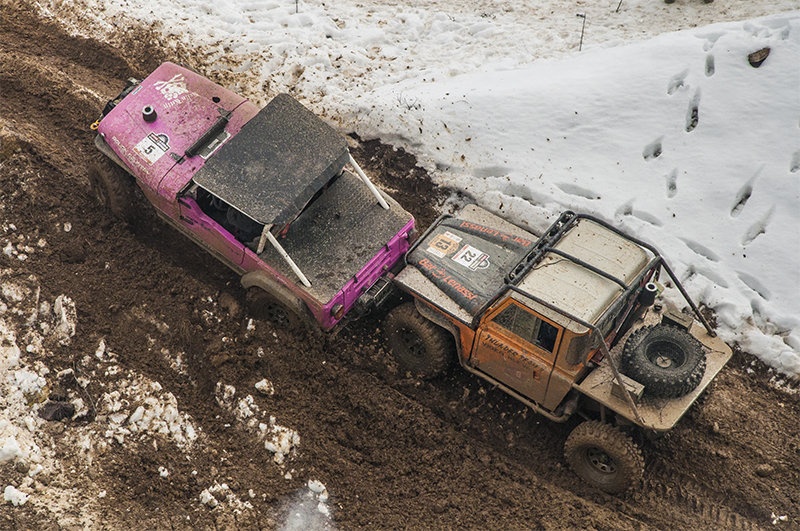 Snow vs Mud, divided by cars by Tomaž Bosio