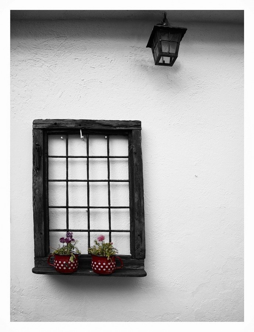 Two Red flower Pots by Marko Buntic