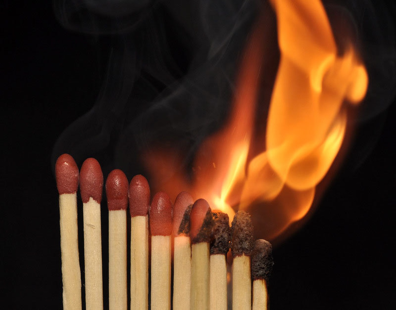Fire matches by Matej Šušteršič
