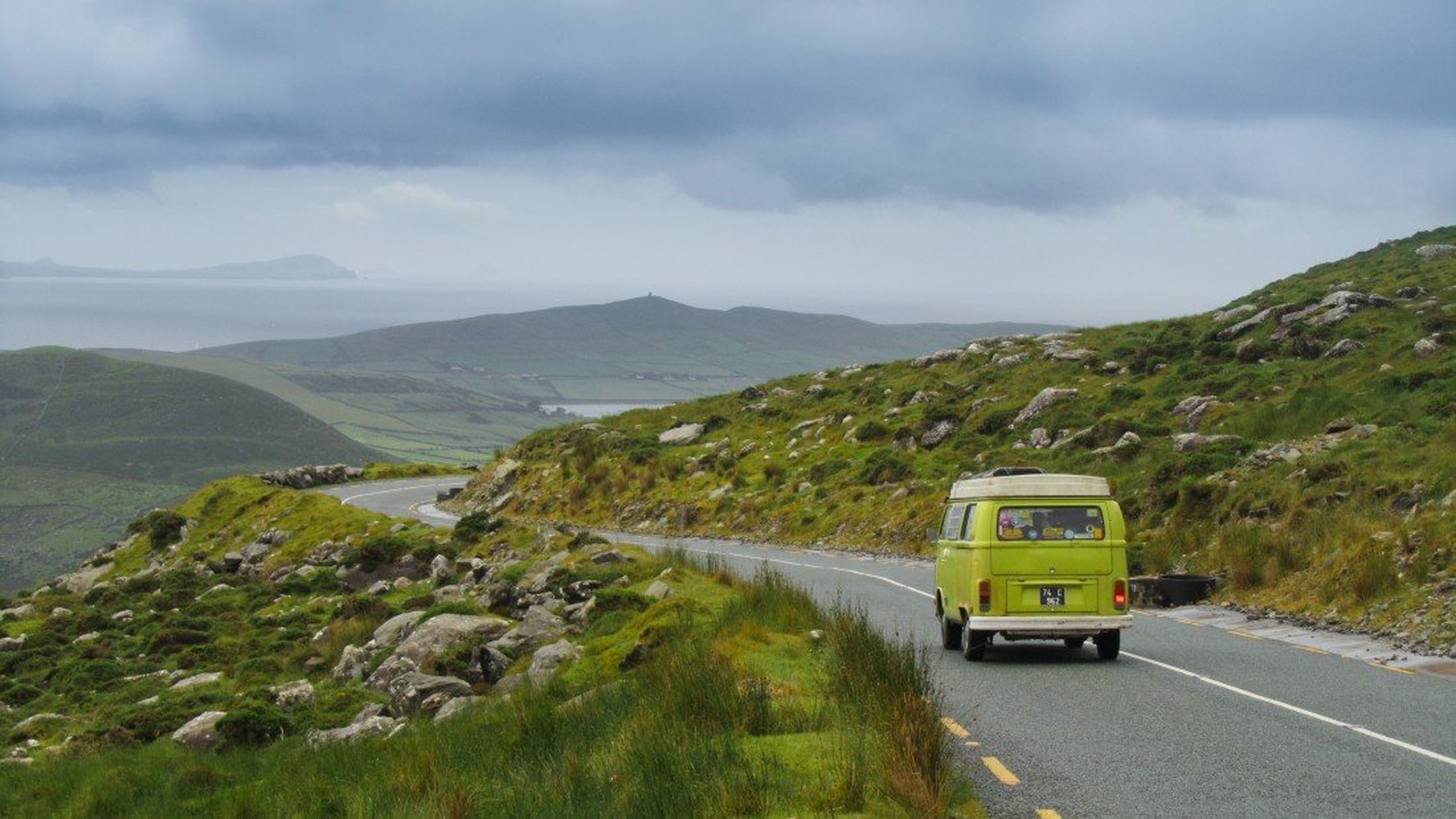 Hippie van by