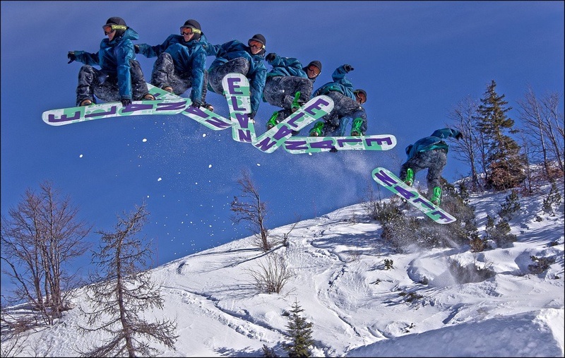 Snow board jumper by Peter Turšič