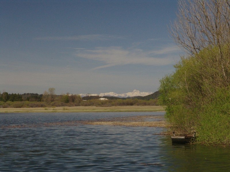 Cerkniško jezero in Triglav by Roman Zupanc