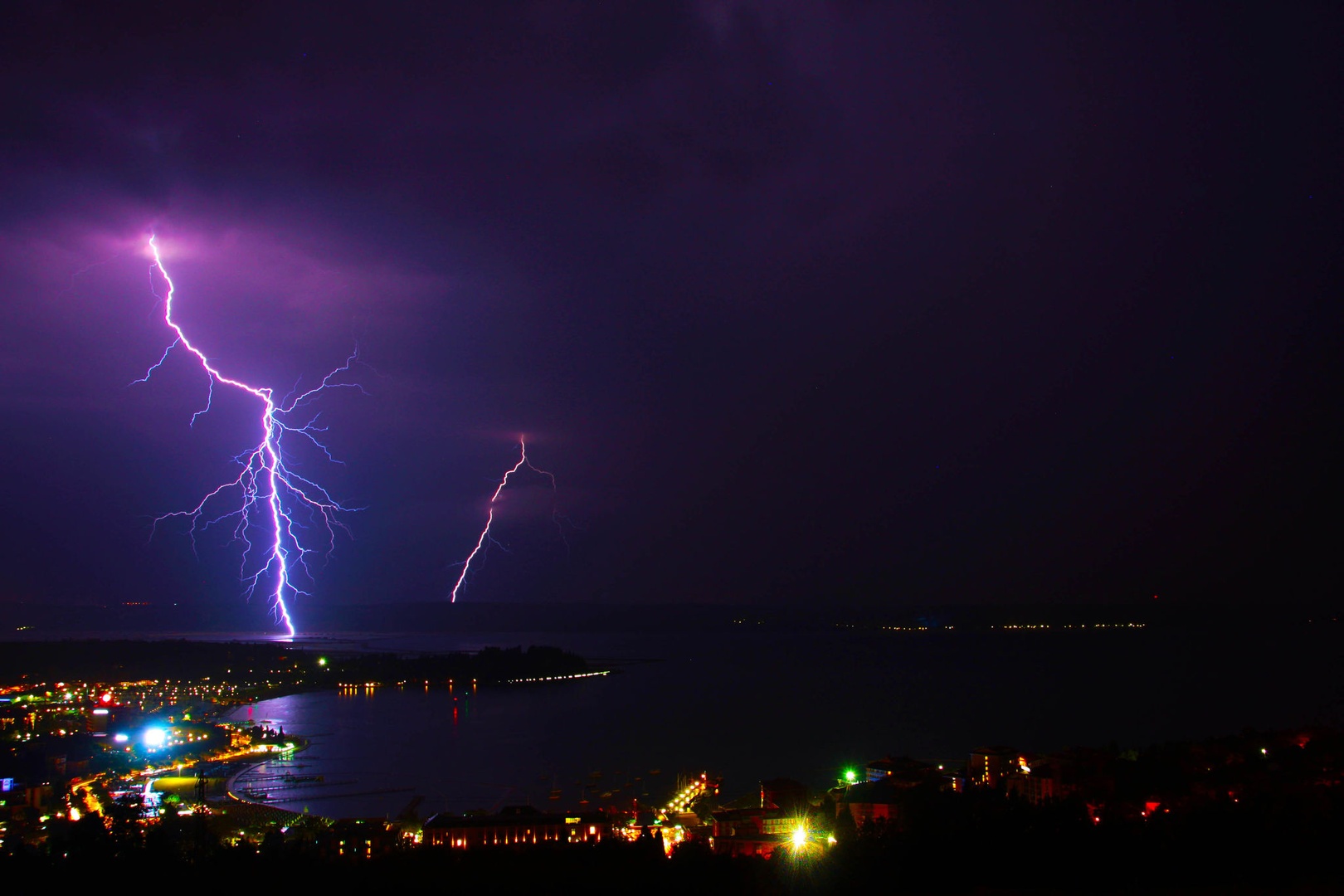 lightning in Portorož by igor skof