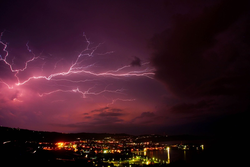 lightning in Izola by igor skof