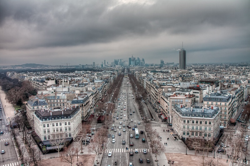 La Défense from Arc de Triomphe by Midhat Mujkic
