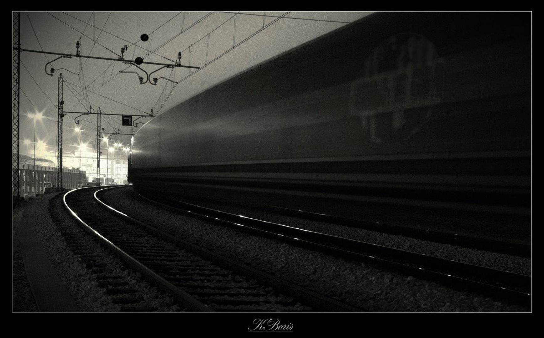 Train on the way by Boris K