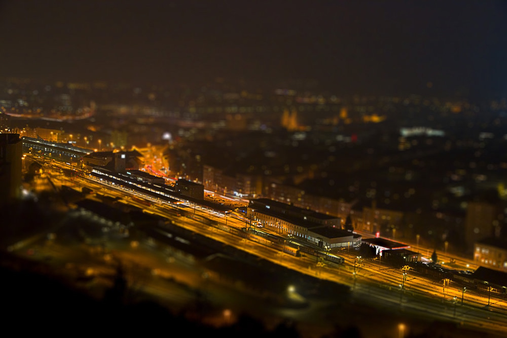 Midnight train by Dušan Brezovnik