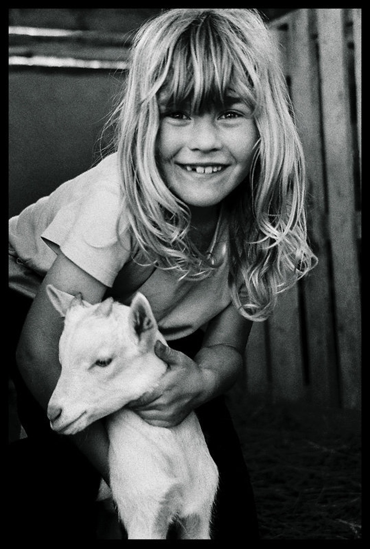 Girl And Her Goat by