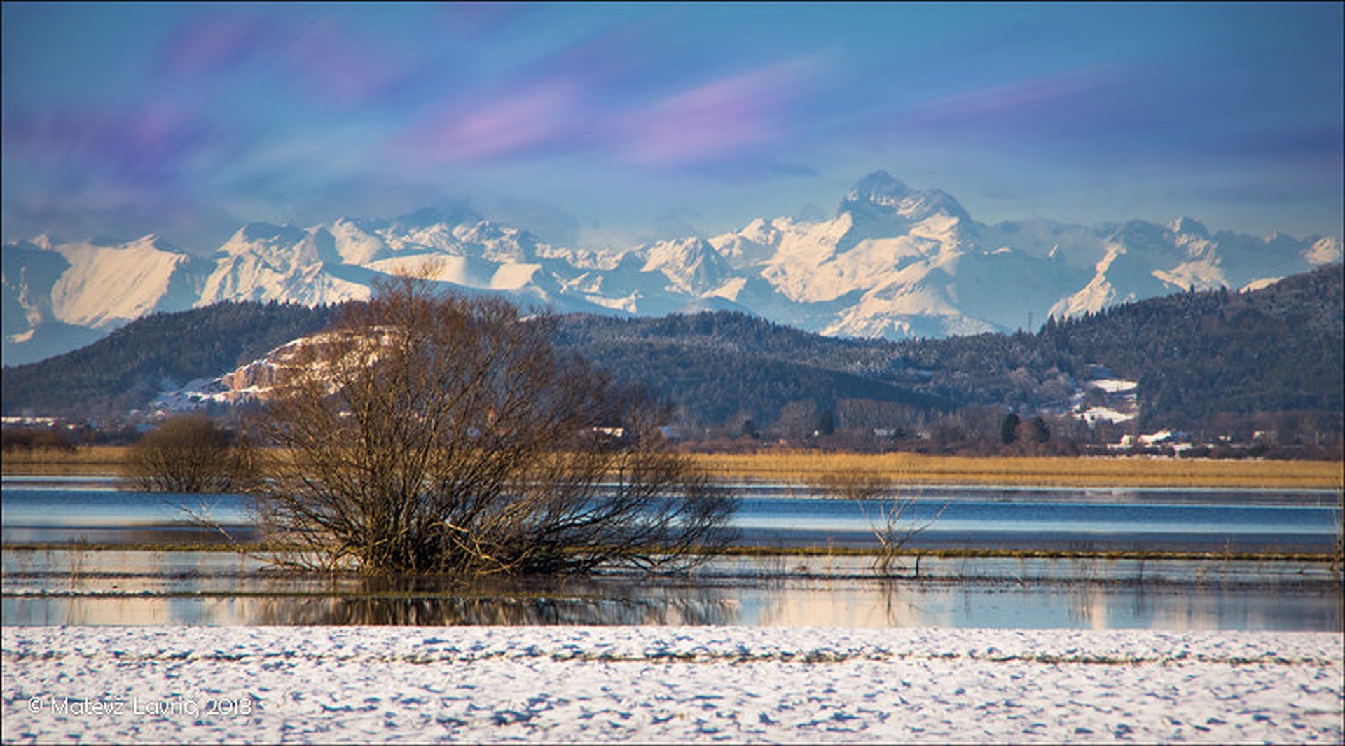 Cerkniško jezero & Triglav by Matevž Lavrič