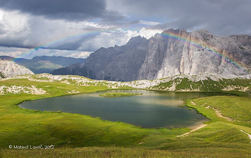mountain rainbow by Matevž Lavrič