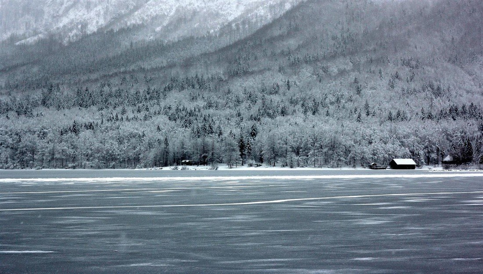 Frozen lake by Sebastjan
