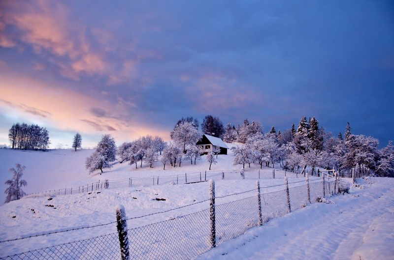 Winter House by Uroš Trobentar