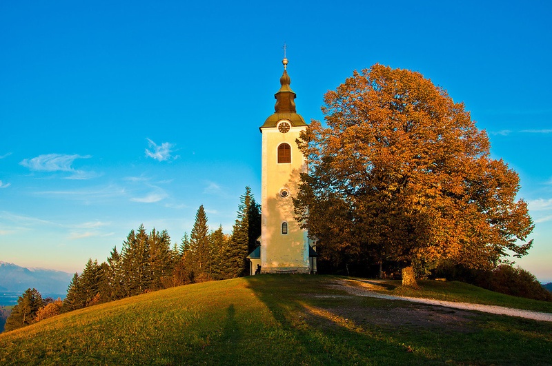Cerkev Sv.Ožbolta by Marjana Žiža Hafner