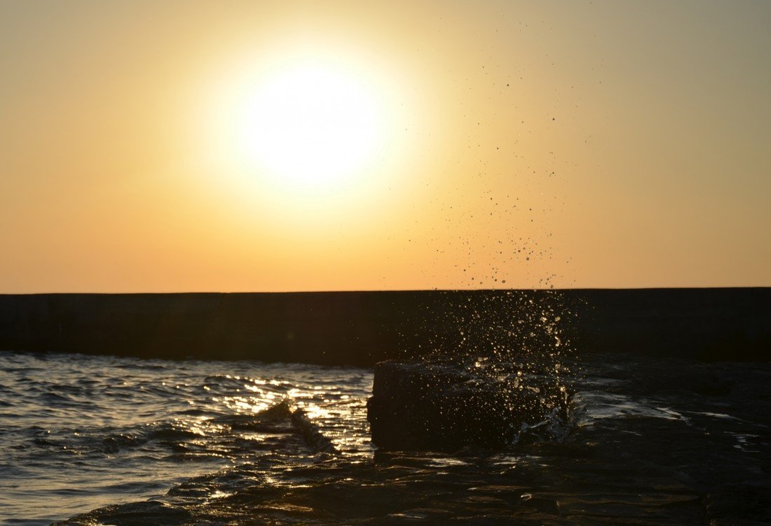 sunset on the beach by