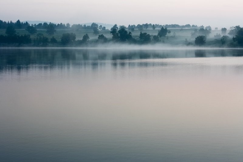 Misty lake by Dora123
