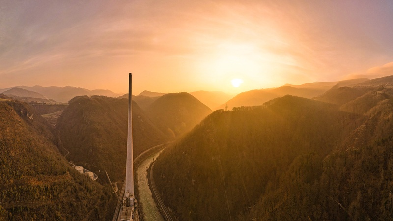 Trbovlje Chimney by Blaž Mastnak
