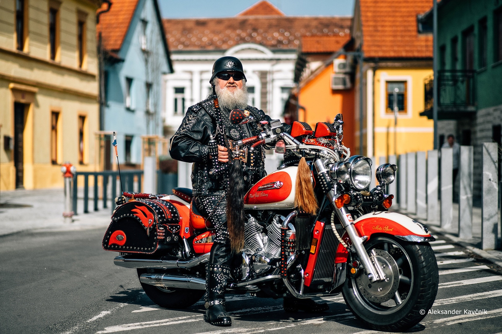 Old biker by aleksander kavčnik
