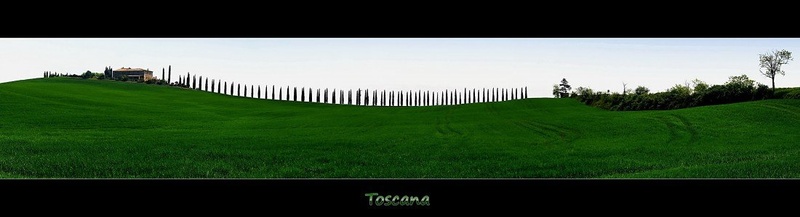 Panorama - Hiška v Toskani by Matej Vrečar