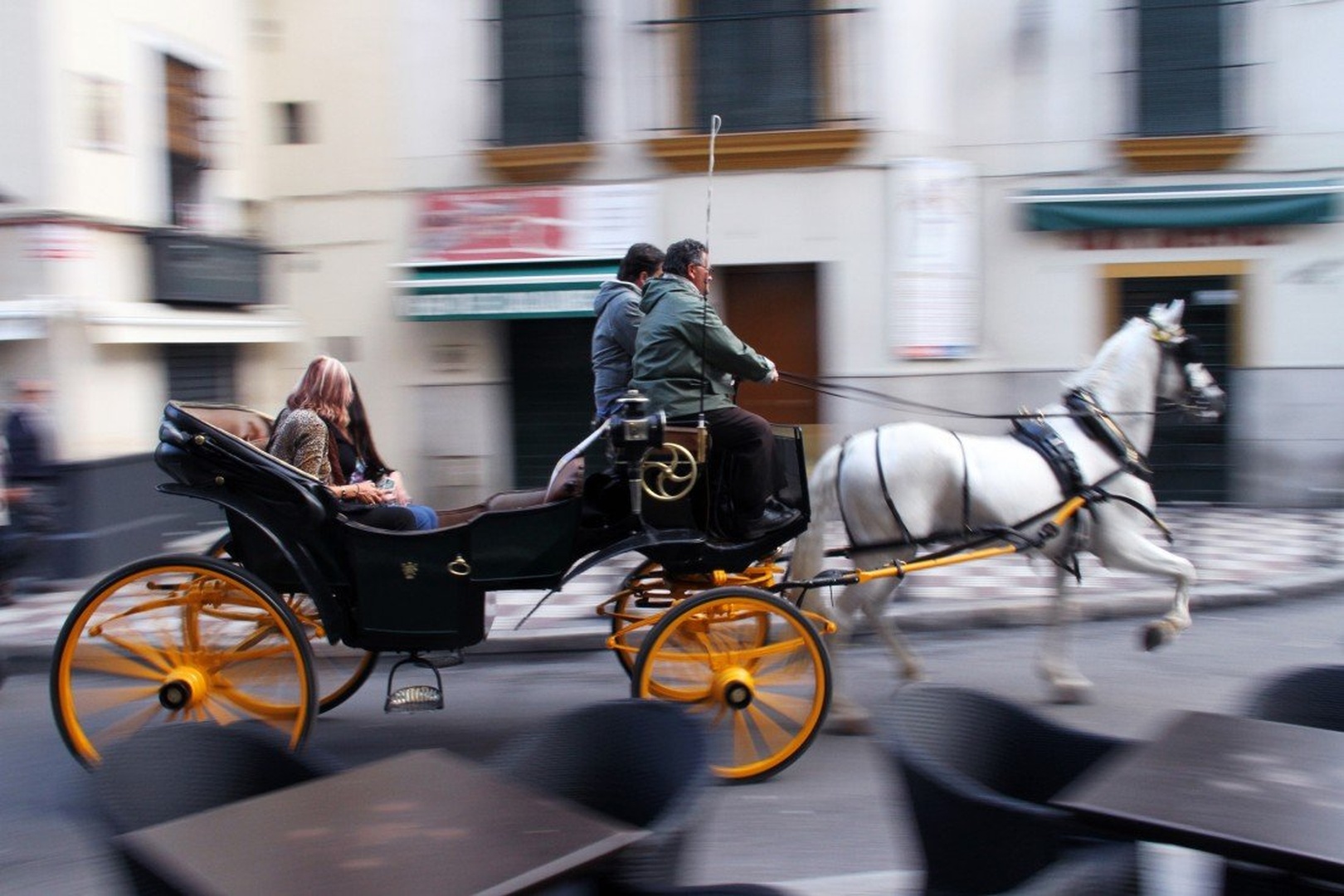 City tour. One horse power. by Gregor Pavsic