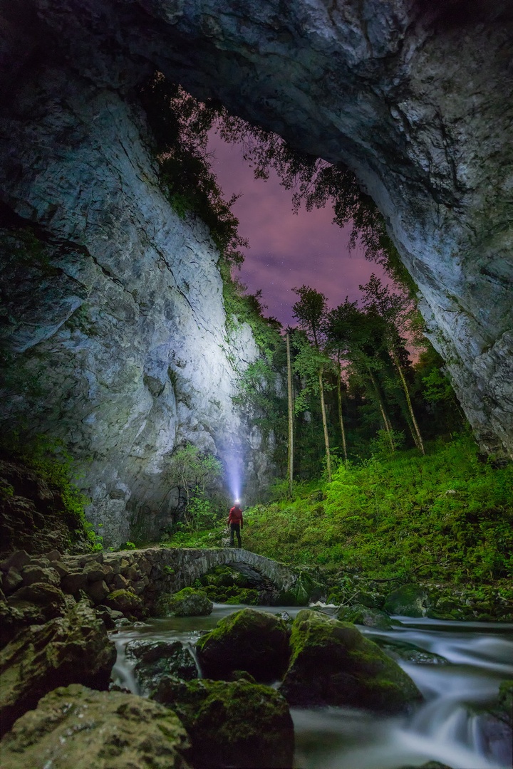 A night at Rakov Škocjan by Jaka Ivančič